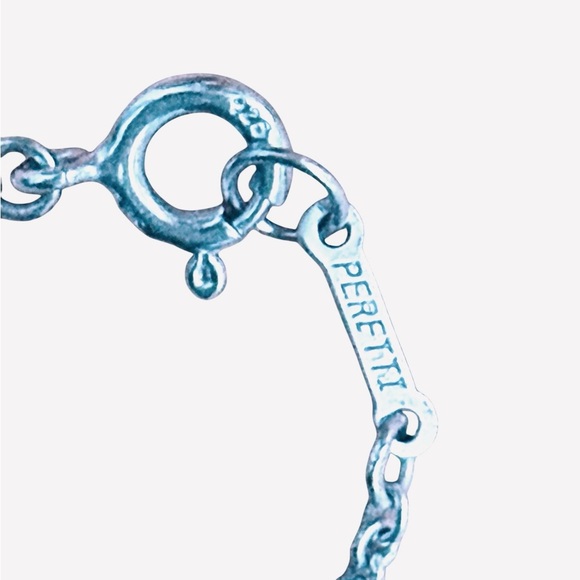 TIFFANY & Co. Silver Elsa Peretti 5 Teardrop Bracelet Full Inclusion - Picture 6 of 13